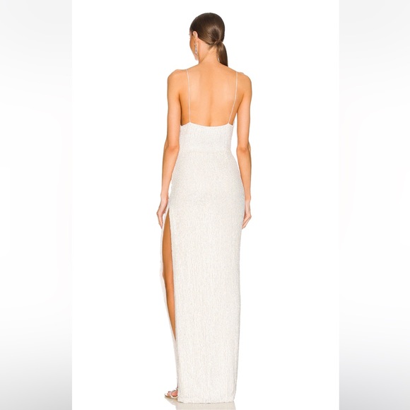 Katya Dress in Moonglow White (all sequins) - NWT - Picture 3 of 11